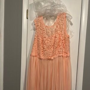 David’s Bridal dress Size 24 color Bellini